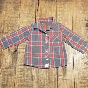 Stephen Baby fannel plaid shirt 6-12mo